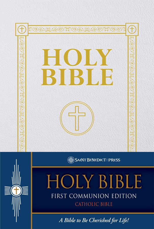 First Communion Bible - White