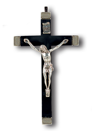 Nickel Bound Black Crucifix 3-Pack