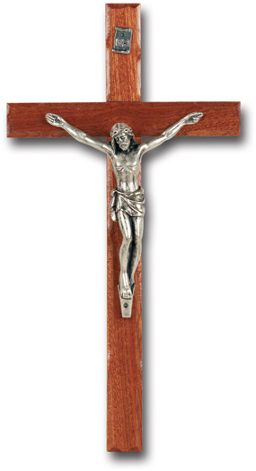 9" Wood Crucifix Boxed