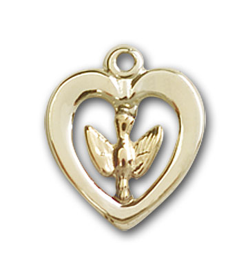 14K Gold Holy Spirit Pendant