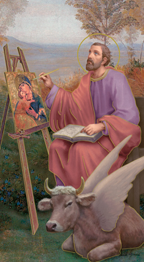 100-Pack - St Luke Holy Card
