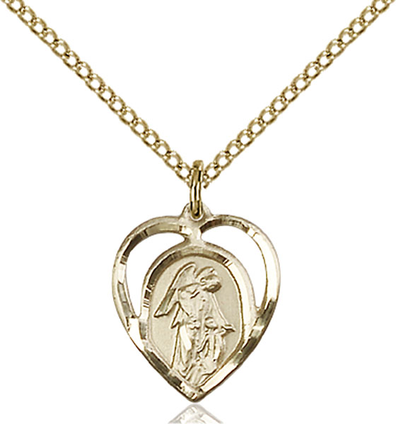 14K Gold-Filled Guardian Angel Pendant
