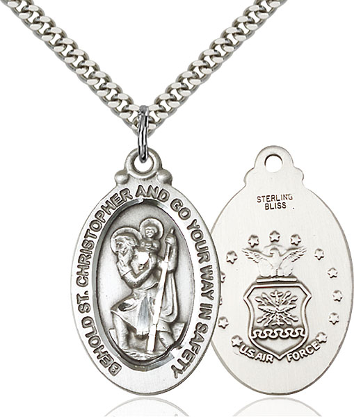 Sterling Silver St. Christopher Pendant