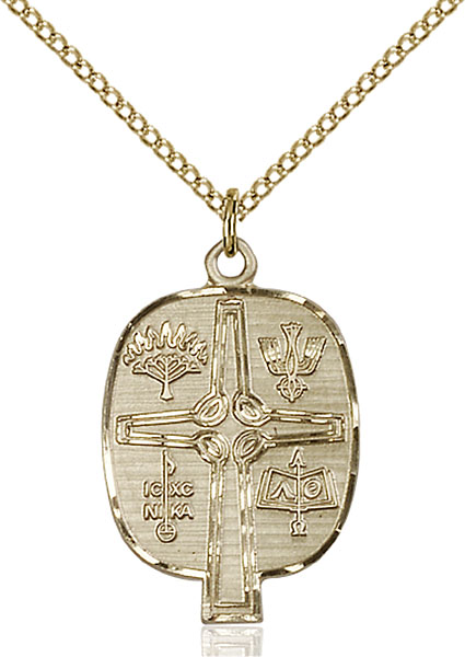 14K Gold-Filled Presbyterian Pendant