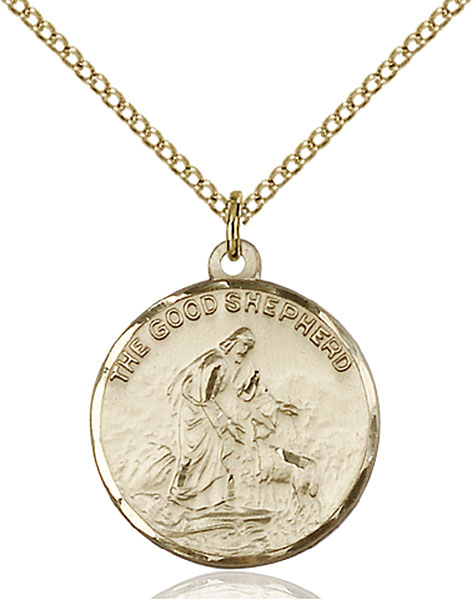 14K Gold-Filled Good Shepherd Pendant