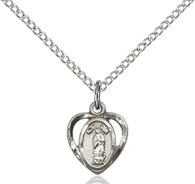 Sterling Silver Our Lady of Guadalupe Pendant