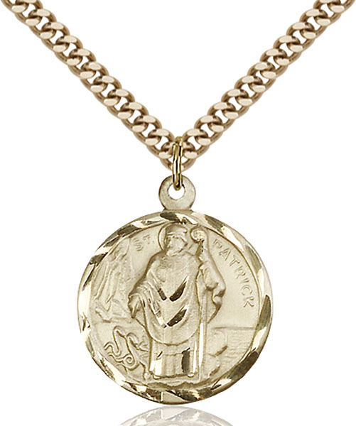 14K Gold-Filled St. Patrick Pendant