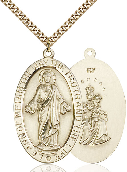14K Gold-Filled Scapular Pendant