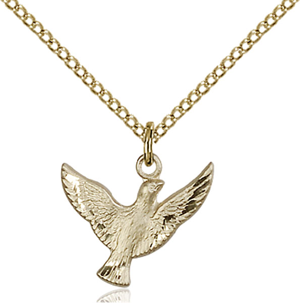 14K Gold-Filled Holy Spirit Pendant