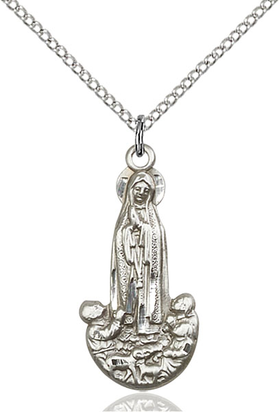 Sterling Silver Our Lady of Fatima Pendant