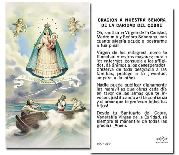 100-Pack - N.S. Caridad Del Cobre Holy Card