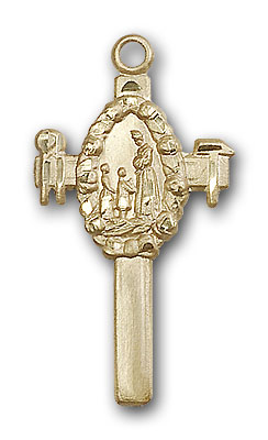 14K Gold Cross Pendant