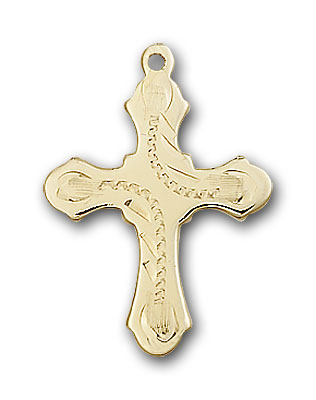 14K Gold Cross Pendant