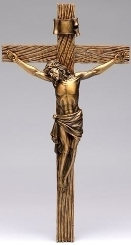 20-inch Antique Gold Crucifix