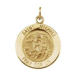 14K Yellow Gold St.Michael Pendant