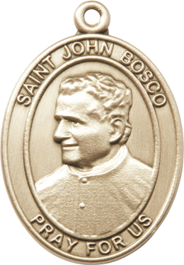 Gold Oxide St. John Bosco Keychain