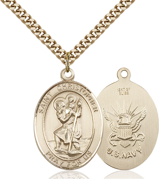 Gold-Filled St. Christopher Pendant