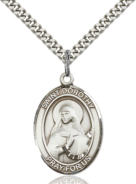 Sterling Silver St. Dorothy Pendant