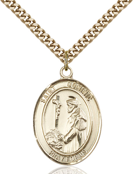 Gold-Filled St. Dominic de Guzman Pendant