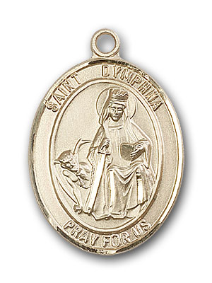 Colette Medal 14kt Gold St Patron Saint Loss of Parents 1/2 x 1/4 