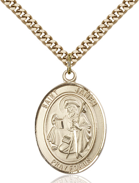Gold-Filled St. James the Greater Pendant
