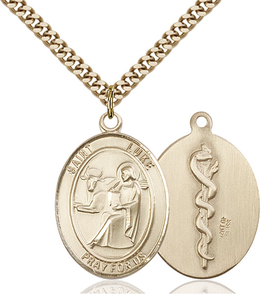 Gold-Filled St. Luke the Apostle Pendant