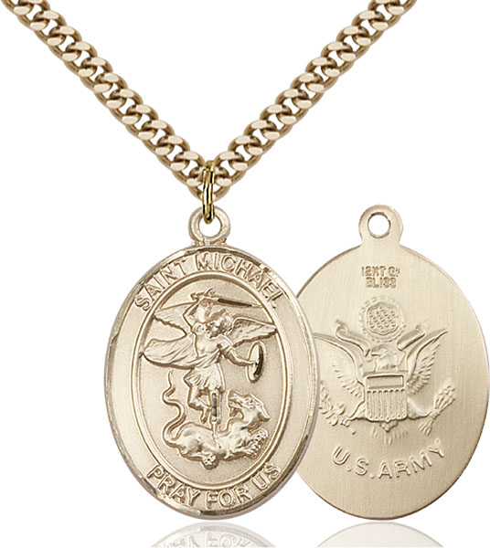 Gold-Filled St. Michael the Archangel Pendant