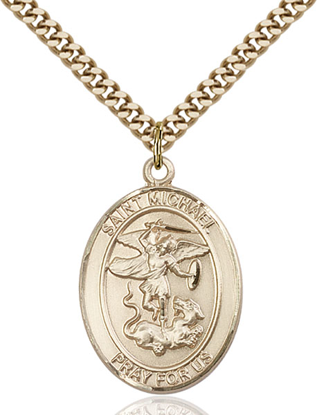 Gold-Filled St. Michael the Archangel Pendant