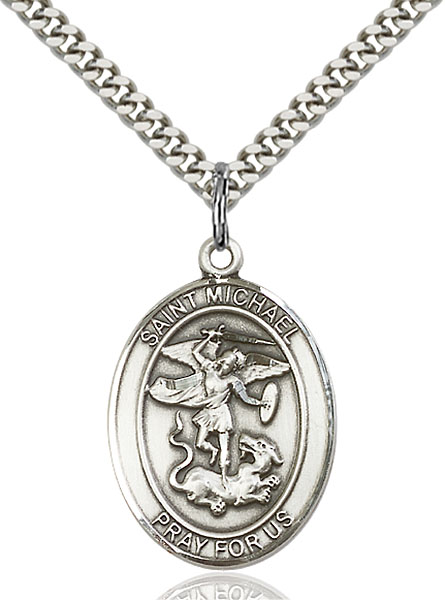 Sterling Silver St. Michael the Archangel Medal - Engravable