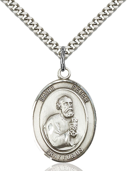 Sterling Silver St. Peter the Apostle Pendant 24