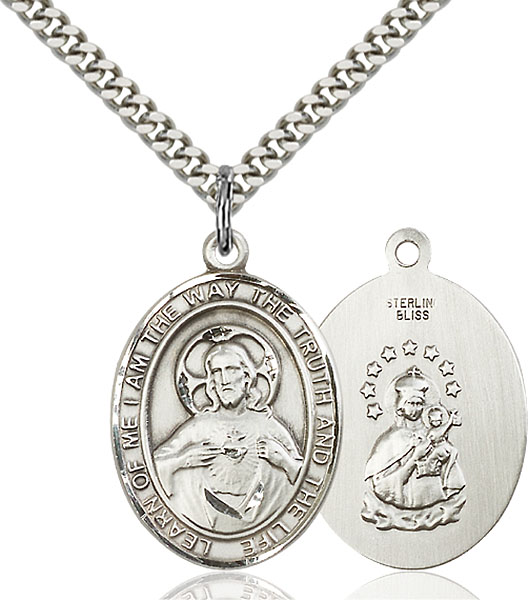 Sterling Silver Scapular Pendant