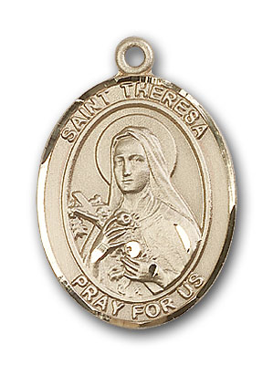14K Gold St. Theresa Pendant