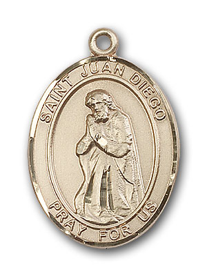 14K Gold St. Juan Diego Pendant