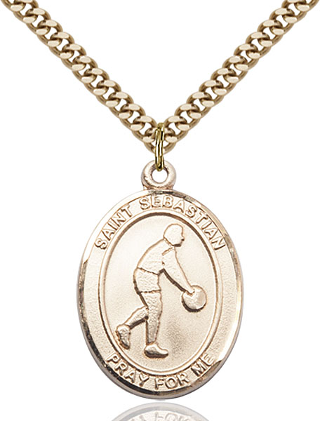 Gold-Filled St. Sebastian Pendant