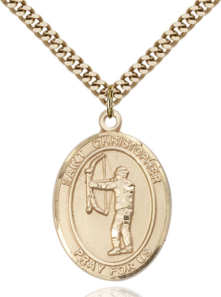 Gold-Filled St. Christopher Pendant