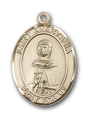 14K Gold St. Anastasia Pendant