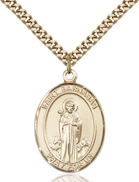 Gold-Filled St. Barnabas Pendant