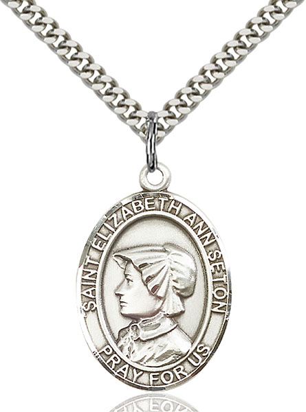 Sterling Silver St. Elizabeth Ann Seton Pendant