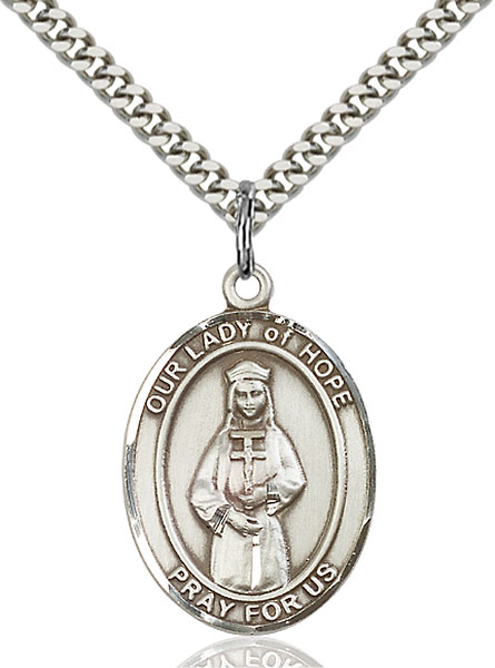 Sterling Silver Our Lady of Hope Pendant