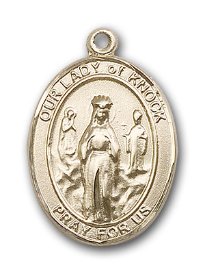 14K Gold OUR LADY of Knock Pendant