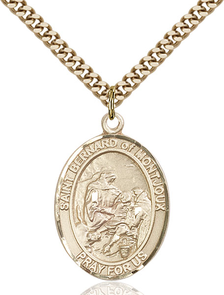 Gold-Filled St. Bernard of Montjoux Pendant