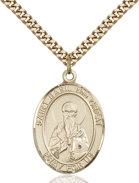 Gold-Filled St. Basil the Great Pendant