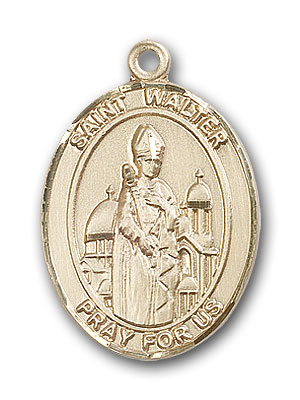 14K Gold St. Walter of Pontnoise Pendant