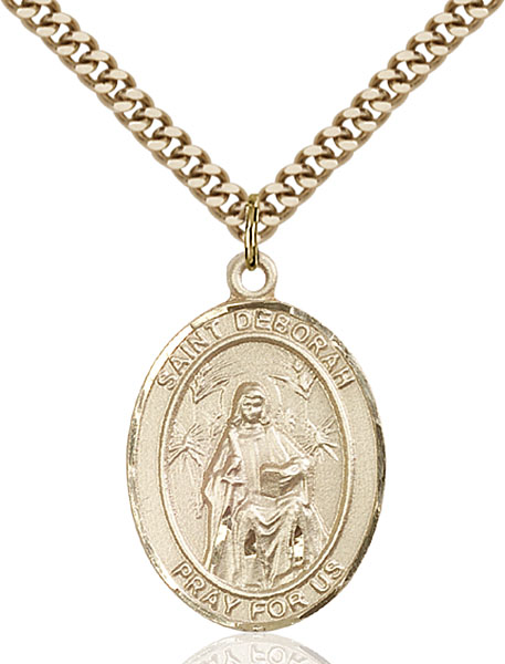 Gold-Filled St. Deborah Pendant
