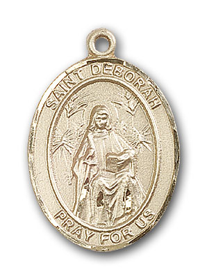 14K Gold St. Deborah Pendant