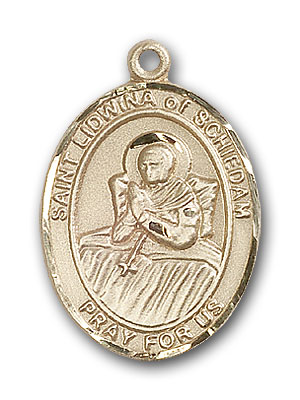 14K Gold St. Lidwina of Schiedam Pendant