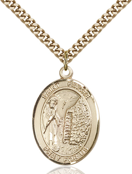 Gold-Filled St. Fiacre Pendant