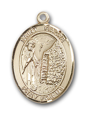 14K Gold St. Fiacre Pendant