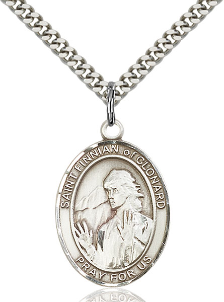 Sterling Silver St. Finnian of Clonard Pendant