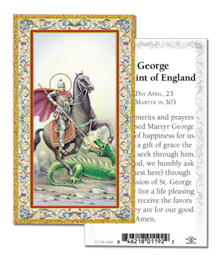 100-Pack - Prayer To St George Holy Card